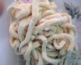 Foto langkah ke 4 dari resep Mie Sayur Sehat / Mie Homemade / Mie Wortel / Mie Sawi Hijau.