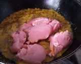 A picture of step 2 of Dhaniya chicken.