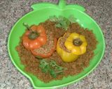 A picture of step 8 of Achari shimla mirch keema - capsicum with beef mince.