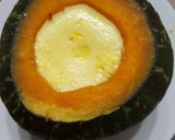 Hình bước làm 5 của món Bí đỏ lòng bánh flan cốt dừa