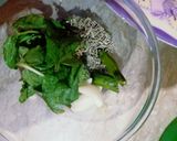 A picture of step 3 of Dahi Bary chaat.