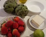 Foto del paso 1 de la receta Alcachofas al vapor con queso fresco y vinagreta de Fresas!!!