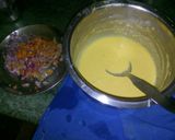 A picture of step 3 of Besan ka cheela.