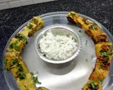A picture of step 5 of Tandoori Khaman (Khaman made in Microwave with a twist).