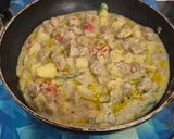 A picture of step 9 of Soya chunks Aloo Posto.