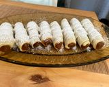 Foto del paso 8 de la receta: Cañoncitos hojaldrados de Dulce de leche 💛