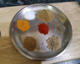 A picture of step 1 of Kurkuri Bhindi.