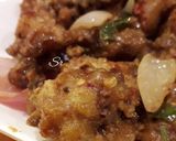 A picture of step 5 of Gobi Dry Manchurian.