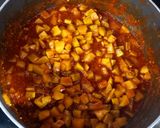A picture of step 6 of Raw Mango jaggery pickle.