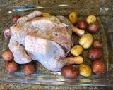A picture of step 1 of Roasted whole chicken.