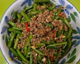 Foto langkah ke 3 dari resep Tumis Buncis Daging Cincang.