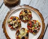 A picture of step 6 of Mini Veg Pizza Bites (Italian Party Appetizer).