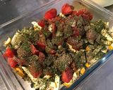 Une image de l'étape 6 de Courgettes bicolores et tomates à l'ail, basilic et persil.