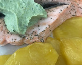 Foto del paso 5 de la receta: Salsa verde claro para pescado, con brócoli, ricotta, albahaca y eneldo