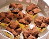 Foto langkah ke 6 dari resep Brownies Kukus Mekar 100% ANTI gagal Ny.Liem.