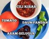Gambar langkah 1 resipi Asam Pedas Ikan Siakap Tanpa Tumis.
