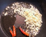 A picture of step 3 of Edamame garlic chili by izakaya 4m1.