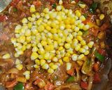 A picture of step 6 of Veg Sizzling Sweet Corn Rice.