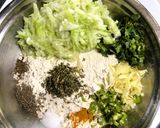 A picture of step 1 of Lauki Paratha.