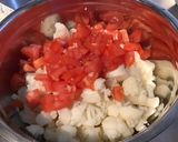 Une image de l'étape 7 de Salade de chou fleur aux tomates, oignon rouge et herbes aromatiques (sauce au fromage blanc).