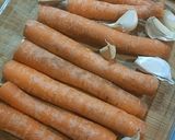 Une image de l'étape 2 de 🍁Carottes rôties Miel Thym Orange Ail en chemise.