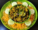 A picture of step 15 of Lauki Arbi Methi Zunka.