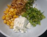 A picture of step 2 of Sweet and sour chicken shami kebab.