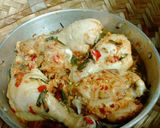 รูปขั้นตอนการทำที่ 4 ของ นึ่งไก่ สูตรอีสาน