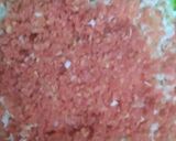 A picture of step 1 of Vegetable Manchurian.