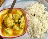 A picture of step 8 of Kadhi PakodaUP Style😃.