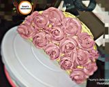 A picture of step 4 of How to make a purse cake shape.