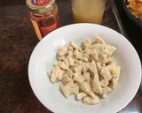 Foto del paso 1 de la receta: Tallarines con pollo y parmesano