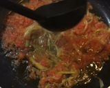 Foto del paso 8 de la receta Espaguetis integrales con puerro y tomate