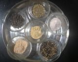 A picture of step 1 of Fruit & Chat Masala.
