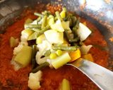 A picture of step 4 of Mix Veg Kadai.