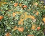 A picture of step 2 of Green Amaranth Curry.