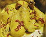 Foto langkah ke 6 dari resep Opor Ayam Kuning (Pakai Kunyit Bakar).