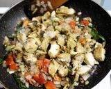 A picture of step 5 of Mexican Chicken Tikka Quesadilla - South Indian Flavour - Fusion Style.