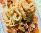 Foto del paso 4 de la receta: 🍝SPAGHETTI🍝 CON SALSA LIVIANA DE TOMATE 🍅🍝🧅🫑🍅🥕🥩🍝