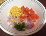 A picture of step 3 of Chatpata papad cone.