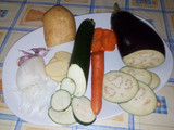 Bacalao a mi estilo con parrillada de verduras