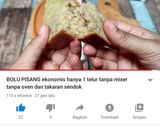 Foto langkah ke 8 dari resep Bolu pisang 1 telur tanpa oven tanpa mixer.