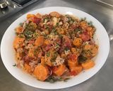Une image de l'étape 13 de Salade marinée de carottes aux tomates et jambon sauce cumin.
