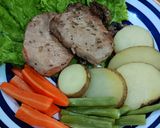 Foto langkah ke 5 dari resep Tuna Steak Saus Lemon Butter Garlic.