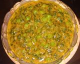 A picture of step 4 of Methi malai matar.