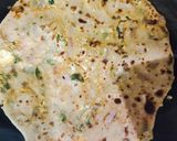 A picture of step 2 of Paneer ka parantha.