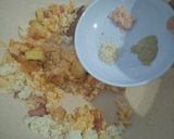 A picture of step 3 of Kimchi Fried Rice.