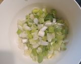 A picture of step 2 of Spanakorizo (Greek Spinach and Rice).