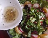 A picture of step 3 of Fresh seasonal salad with French dressing.