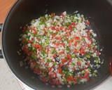 Foto del paso 5 de la receta: Estofado de cerdo a la jardinera con puré de papas y judías verdes salteadas
